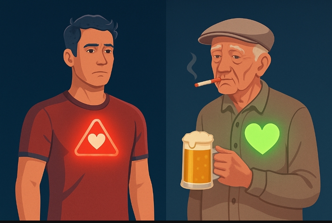 Paradoxo do Coração: Por que pessoas saudáveis têm ataques cardíacos (e fumantes de 90 anos não)